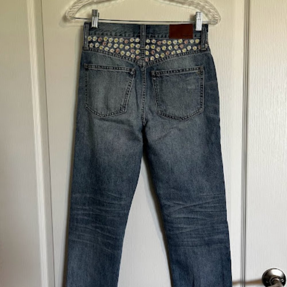 Madewell The Perfect Vintage Floral Embroidered Jeans